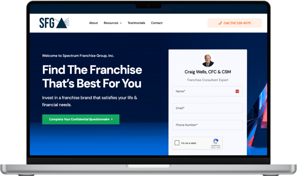 Atlanta United Appliace Experts website that was built by us